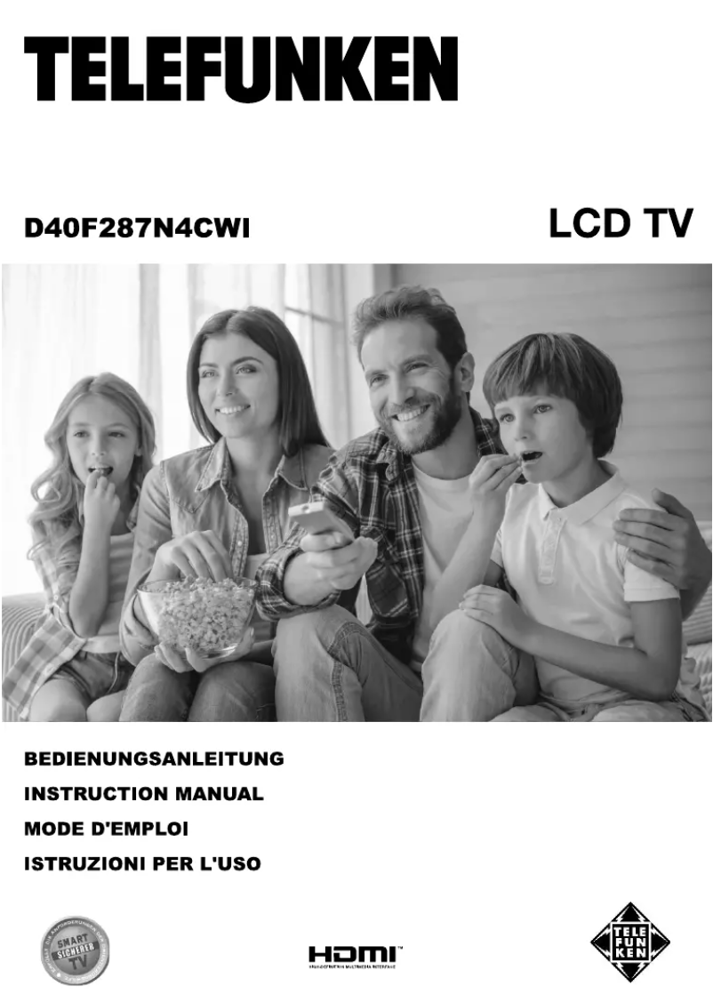 Page n°1 - Manuel utilisateur Telefunken D40F287N4CWI