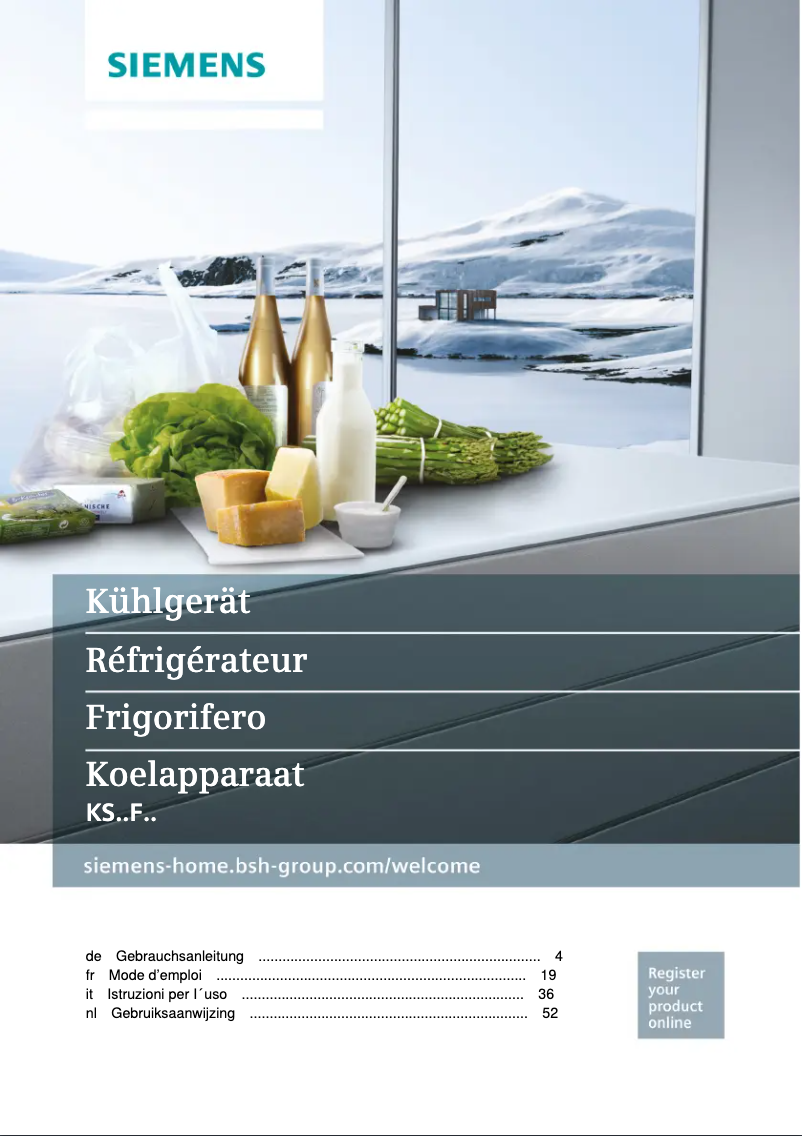 Image de la première page du manuel de l'appareil KS36FPI3P