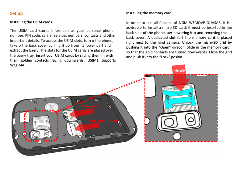 Page 1 de la notice Manuel utilisateur NGM WeMove Quasar