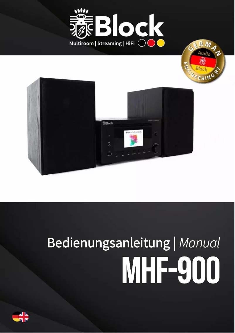 Page n°1 - Manuel utilisateur Block MHF-900