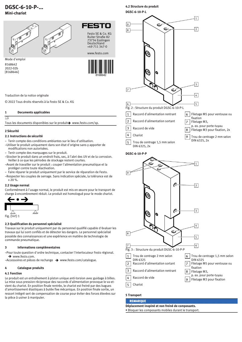 Image de la première page du manuel de l'appareil DGSC-6-10-P-L
