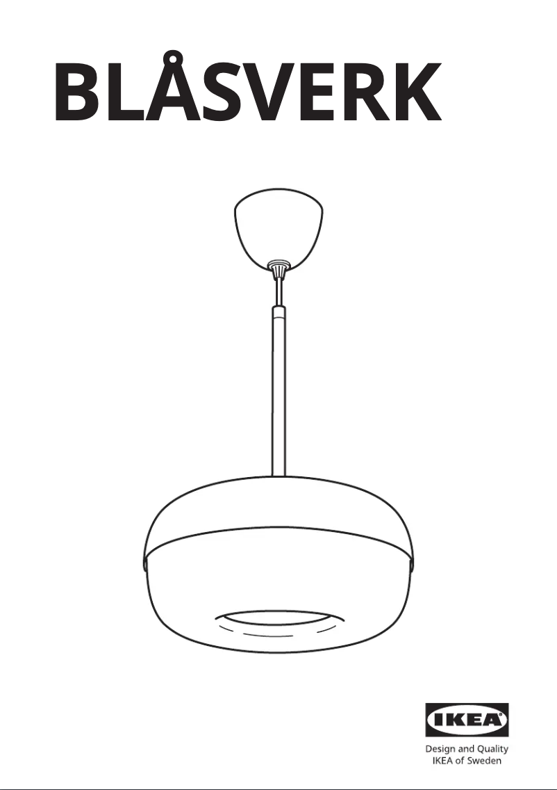 Image de la première page du manuel de l'appareil BLÅSVERK 605.209.03