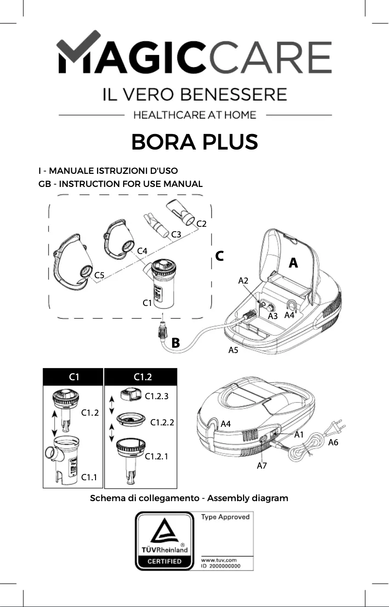Page 1 de la notice Manuel utilisateur Magic Care Bora Plus