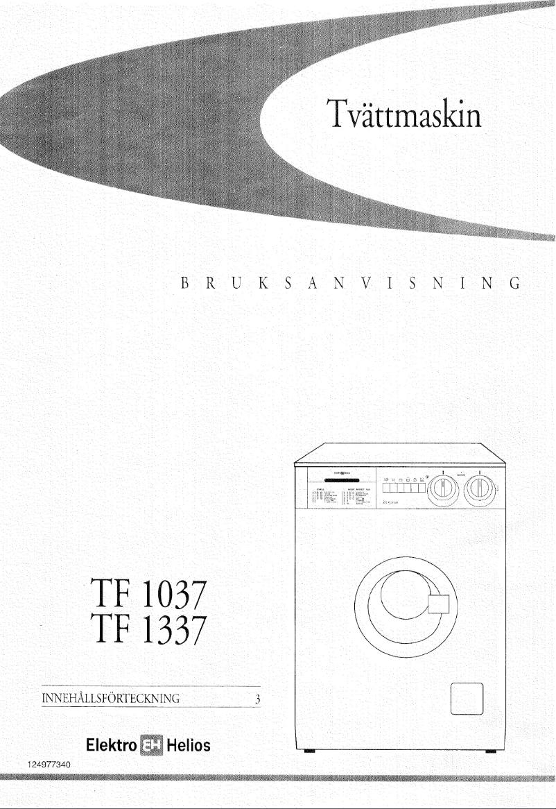 Page 1 de la notice Manuel utilisateur Elektro Helios TF1037