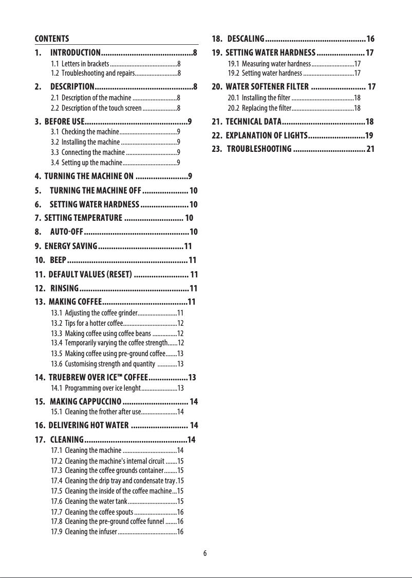 Page n°1 - Manuel utilisateur DeLonghi Dinamica ECAM35020W