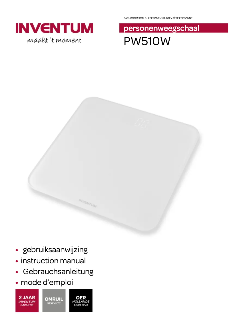 Image de la première page du manuel de l'appareil PW510W
