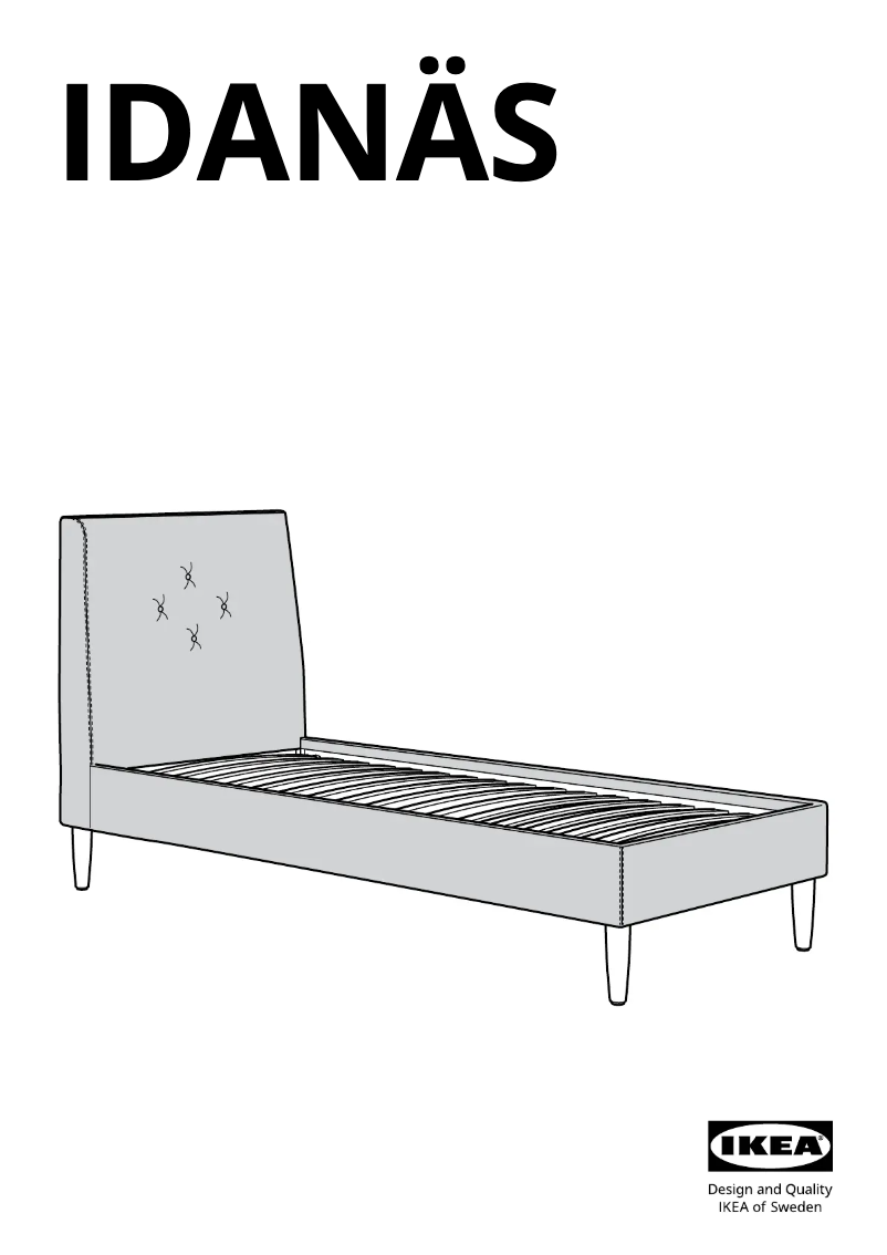 Imagen de la primera página del manual del dispositivo IDANÄS 404.998.13