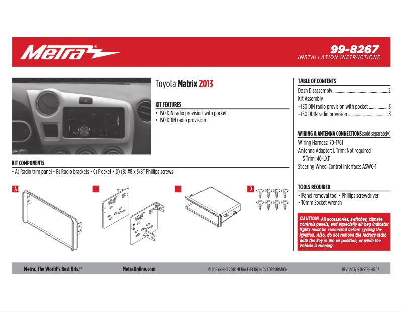 Image de la première page du manuel de l'appareil 99-8267