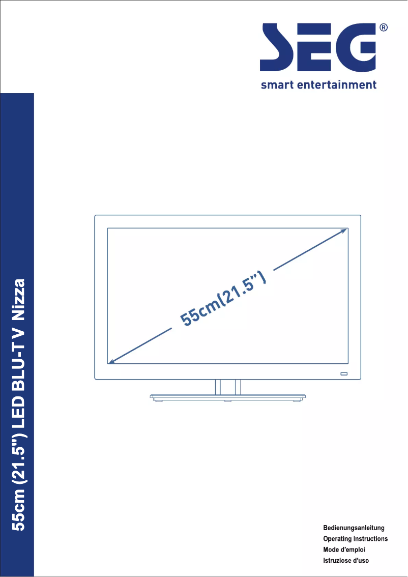 Page 1 de la notice Manuel utilisateur SEG Nizza