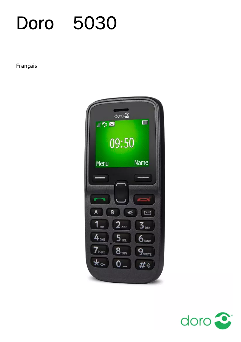Page 1 de la notice Manuel utilisateur Doro PhoneEasy 5030