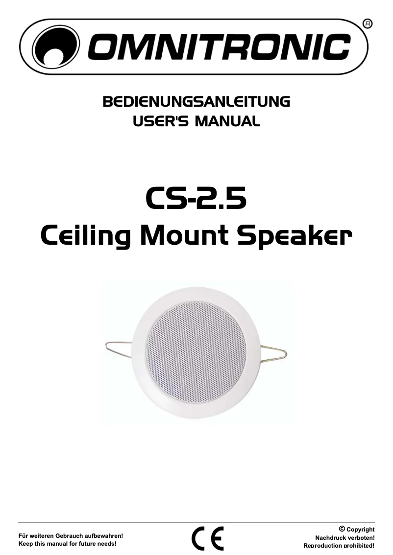 Imagen de la primera página del manual del dispositivo CS-2