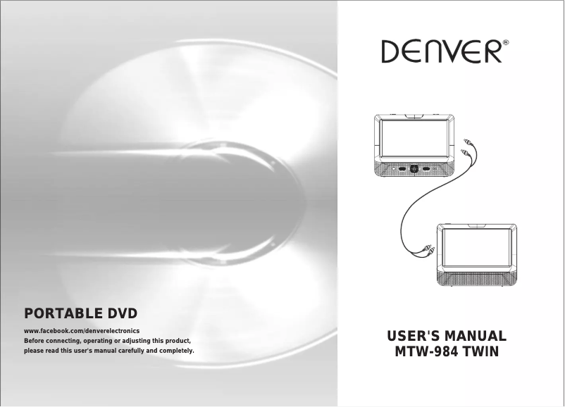 Page n°1 - Manuel utilisateur Denver MTW-984