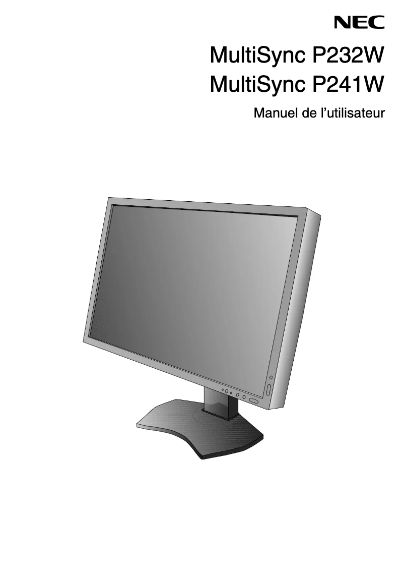 Página 1 del manual Manual de instrucciones NEC SpectraView 232