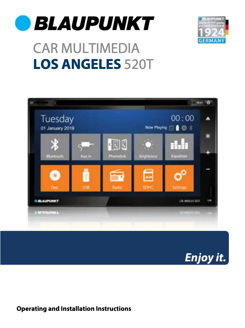 Imagen de la primera página del manual del dispositivo Los Angeles 520T