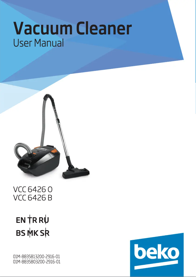 Page n°1 - Manuel utilisateur Beko VCC 6426 B