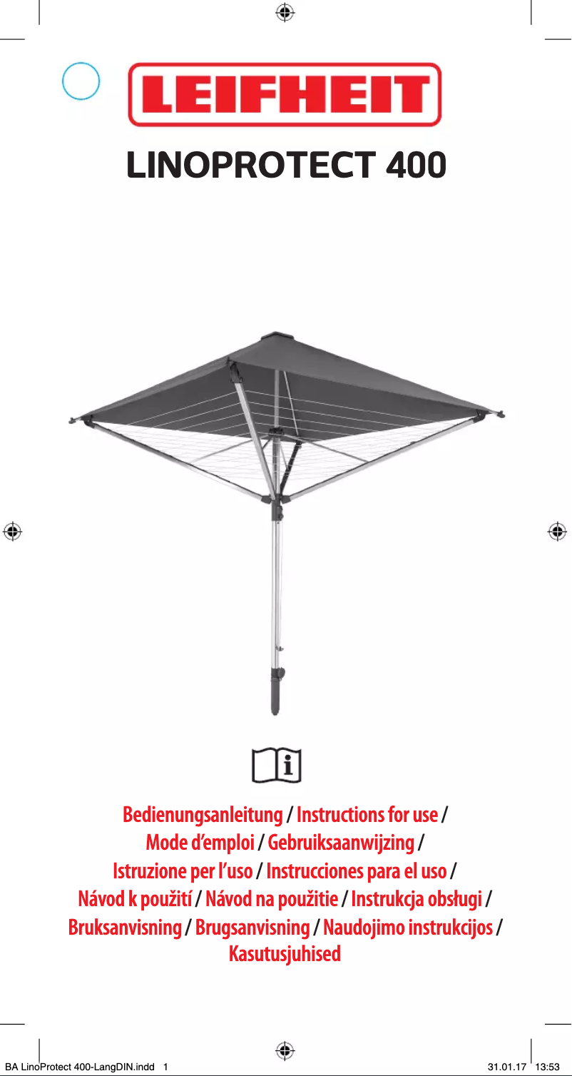 Page 1 de la notice Manuel utilisateur Leifheit LinoProtect 400