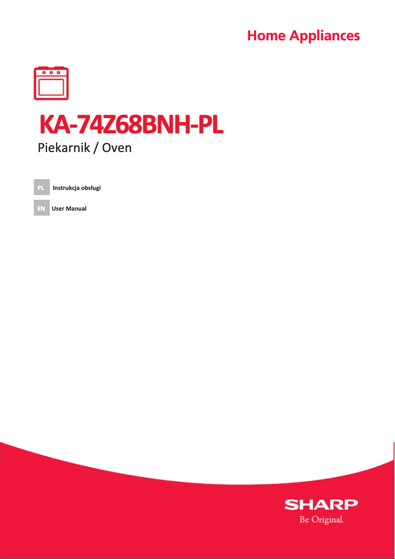 Page 1 de la notice Manuel utilisateur Sharp KA-74Z68BNH-PL