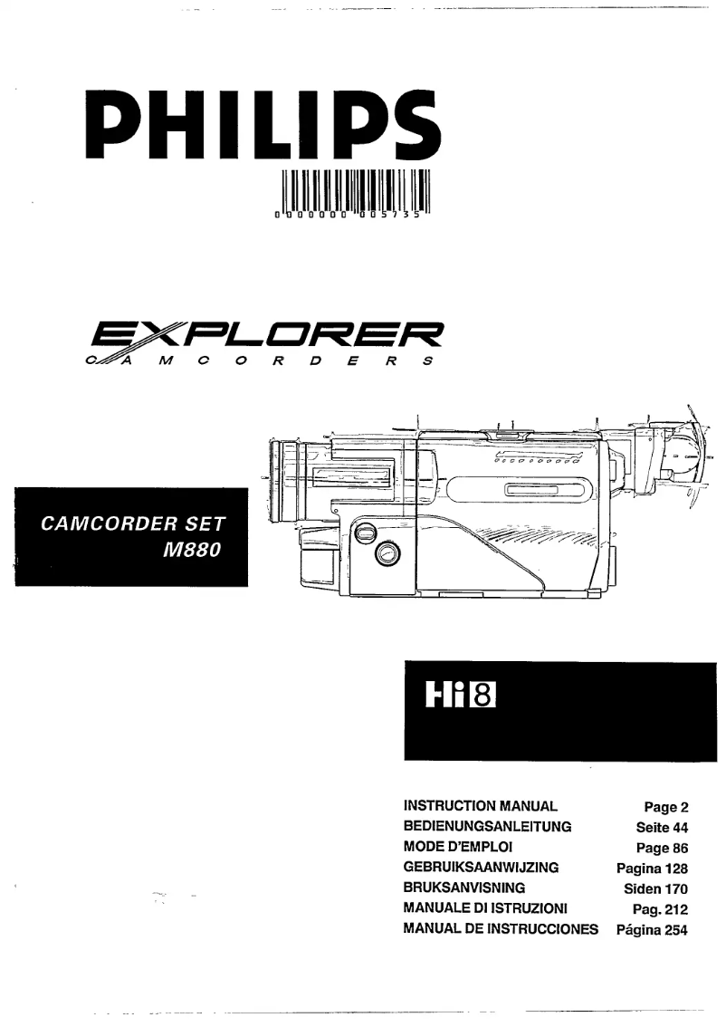 Image de la première page du manuel de l'appareil M880
