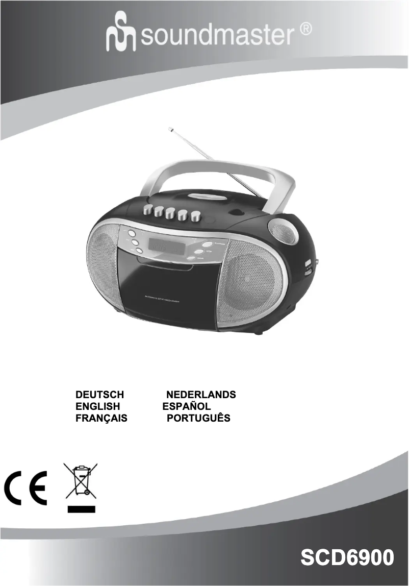 Imagen de la primera página del manual del dispositivo SCD6900