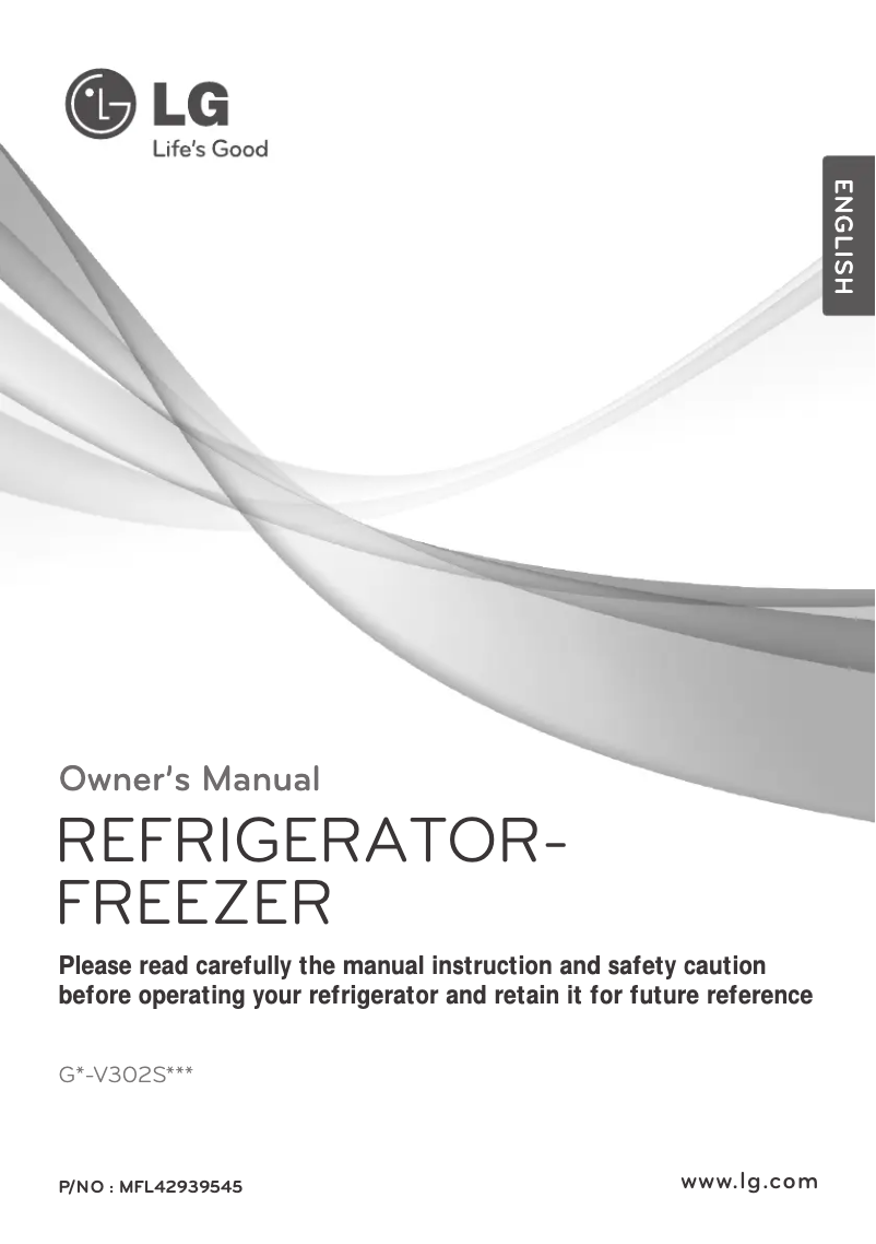 Image de la première page du manuel de l'appareil GR-V302SLC