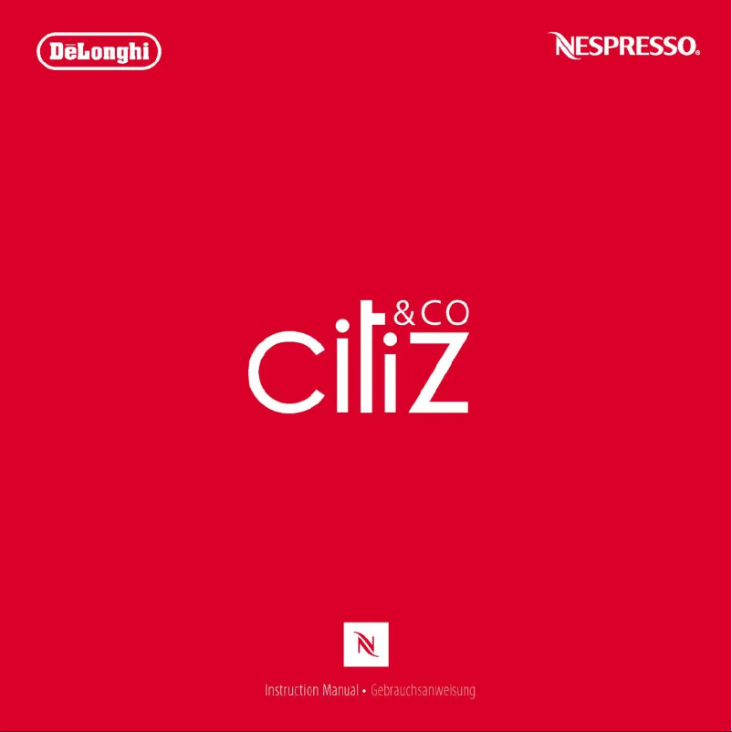 Page 1 de la notice Manuel utilisateur DeLonghi Citiz EN 325