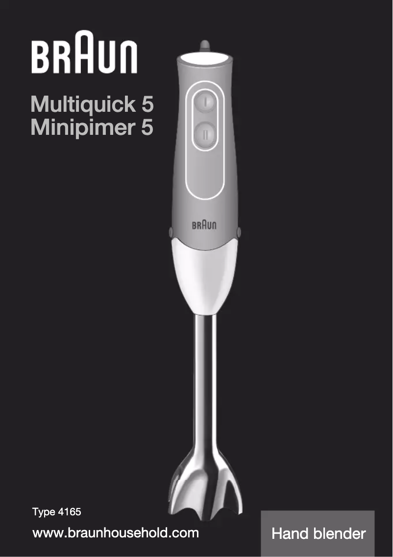 Imagen de la primera página del manual del dispositivo Multiquick 5 MQ500 Soup