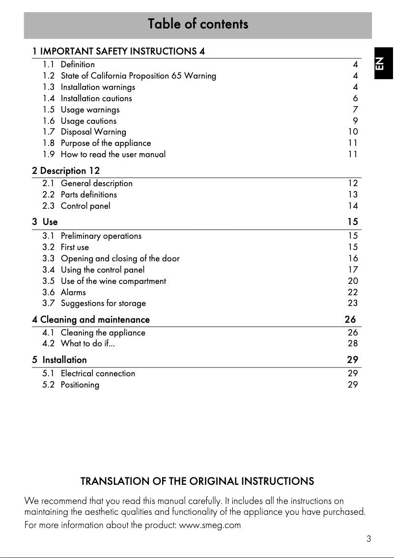 Image de la première page du manuel de l'appareil CVIU318RX