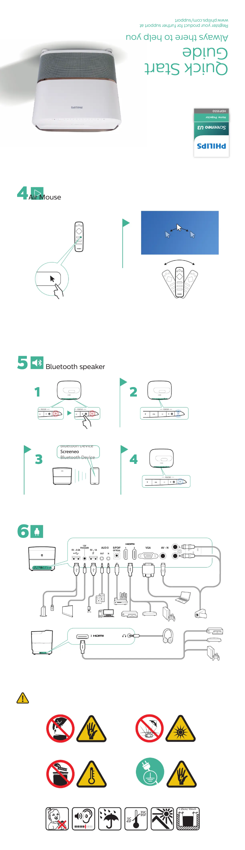 Page 1 de la notice Manuel utilisateur Philips Screeneo U3