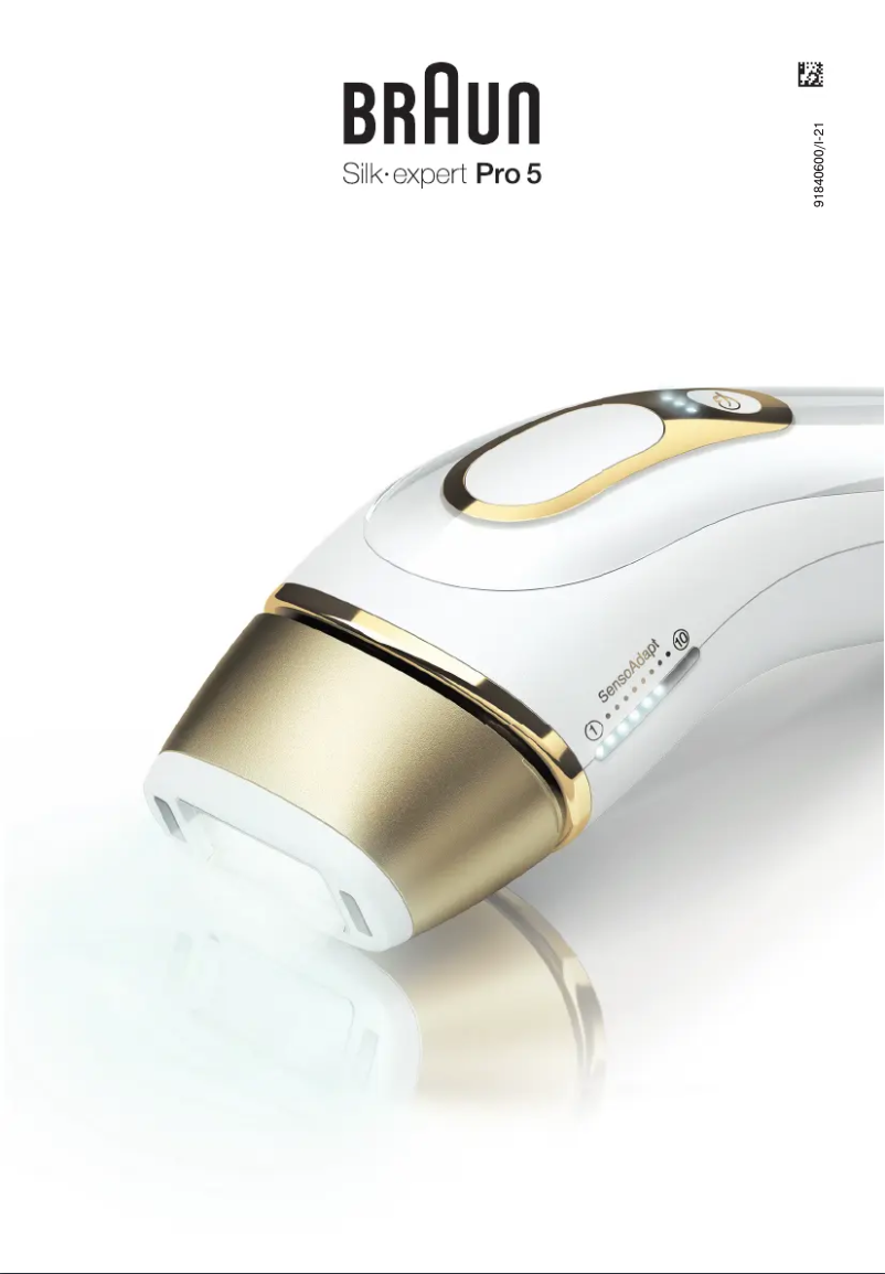 Page n°1 - Manuel utilisateur Braun Silk-expert Pro 5 PL5154
