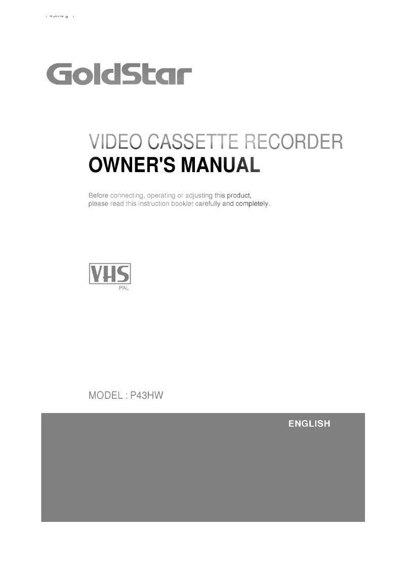 Page 1 de la notice Manuel utilisateur LG P43HW