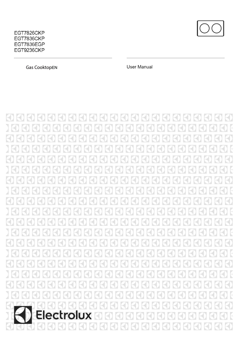 Page 1 de la notice Manuel utilisateur Electrolux EGT7826CKPC