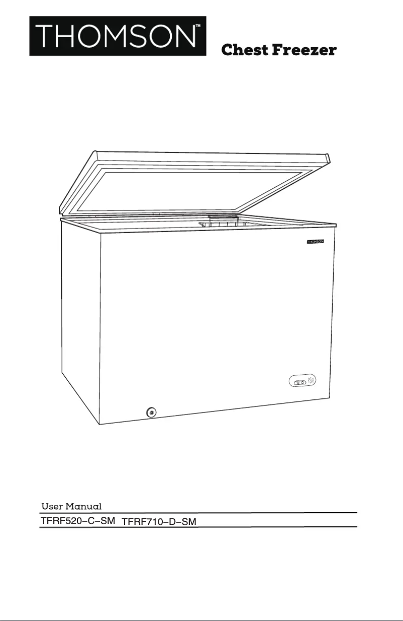 Page n°1 - Manuel utilisateur Thomson TFRF520-C-SM
