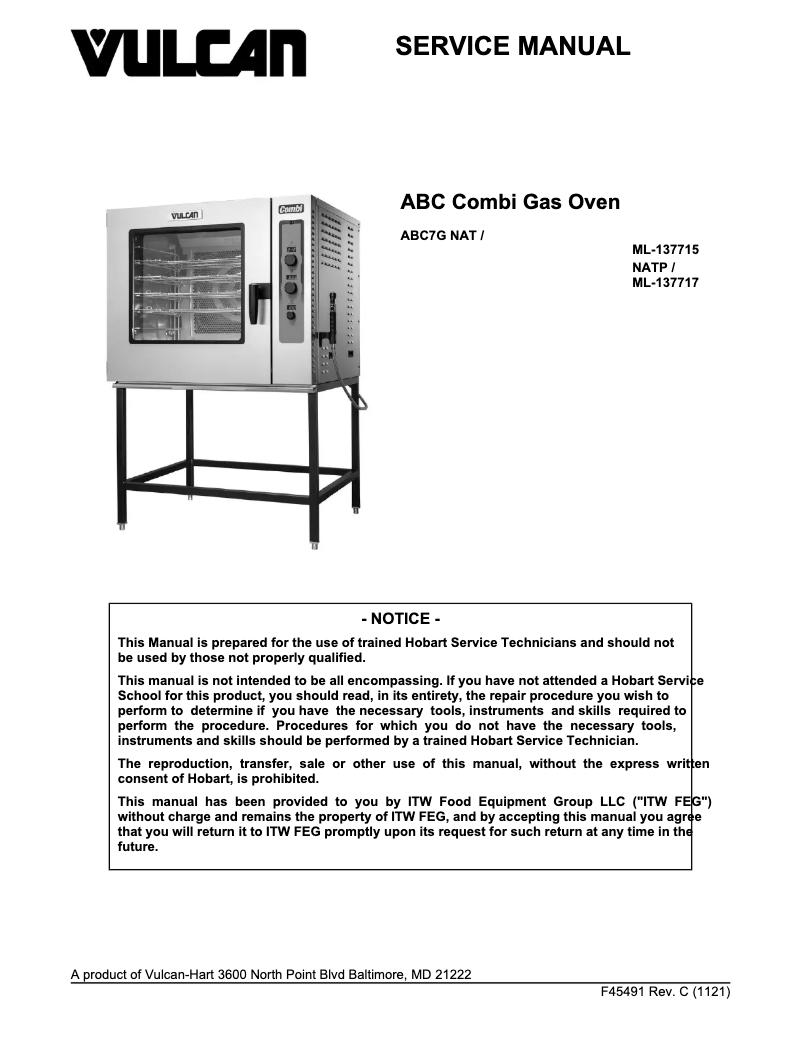 Image de la première page du manuel de l'appareil ABC7G