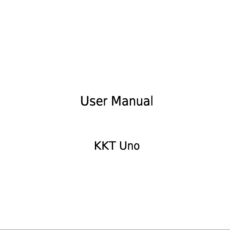 Page 1 de la notice Manuel utilisateur Lava KKT Uno