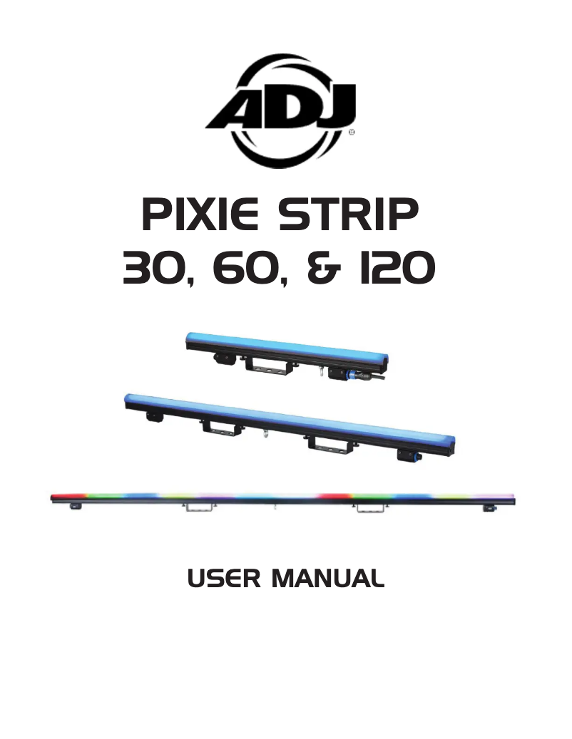 Page n°1 - Manuel utilisateur Adj Pixie Strip 120