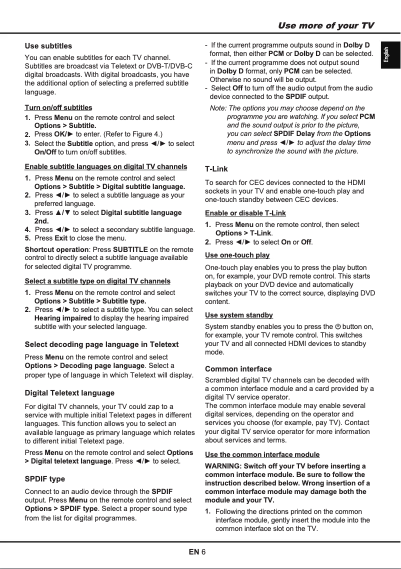 Page 1 de la notice Manuel utilisateur Thomson 46FS5246