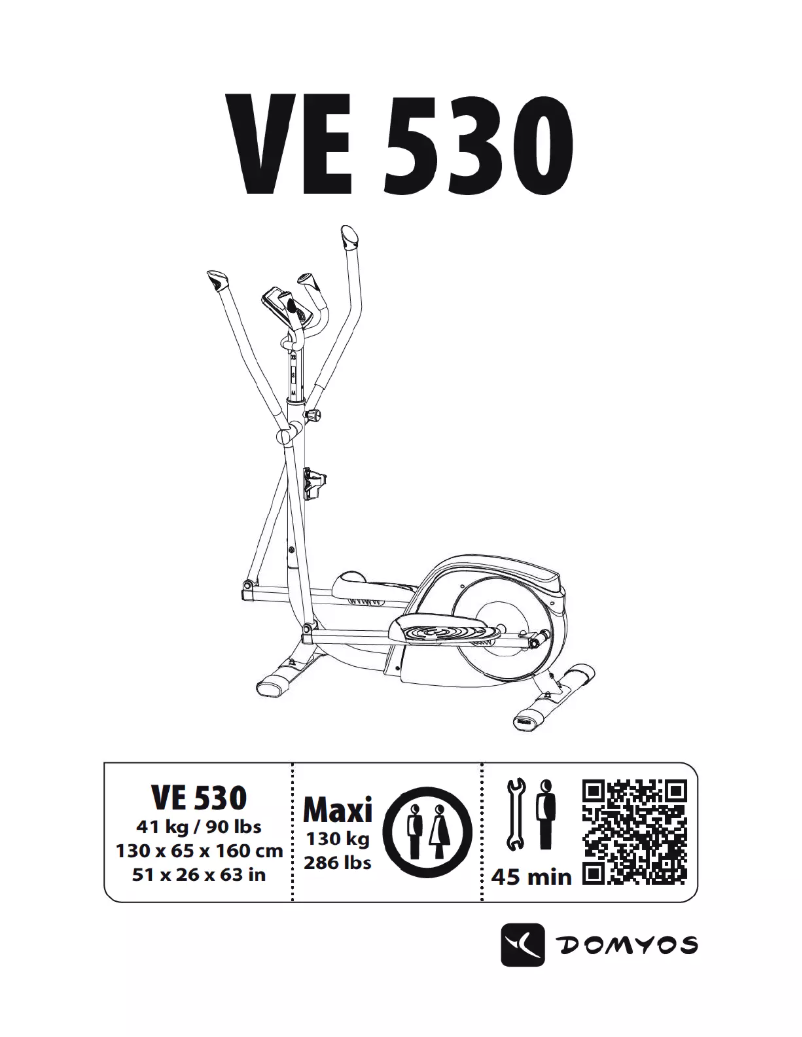 Image de la première page du manuel de l'appareil VE 530