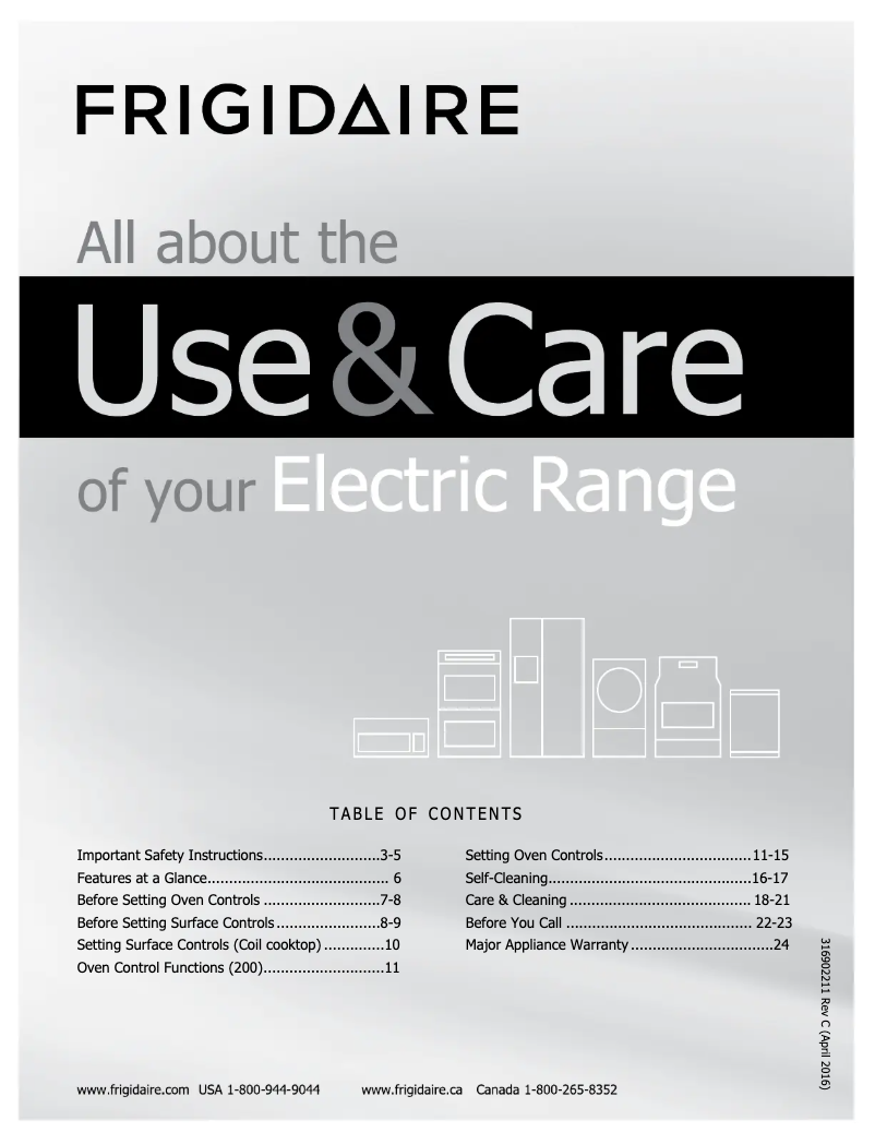 Page 1 de la notice Manuel utilisateur Frigidaire FFEF3015LB