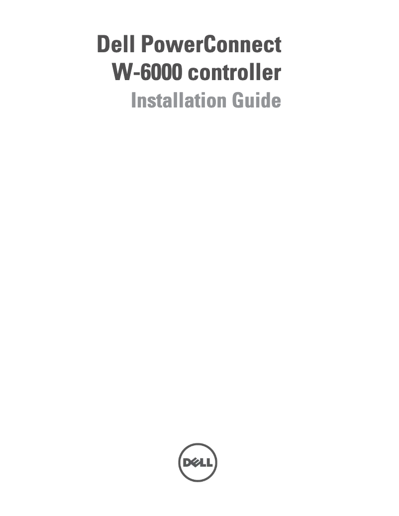 Page 1 de la notice Manuel utilisateur Dell W-6000