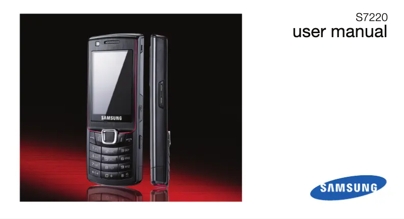 Page n°1 - Manuel utilisateur Samsung Ultra Classic GT-S7220