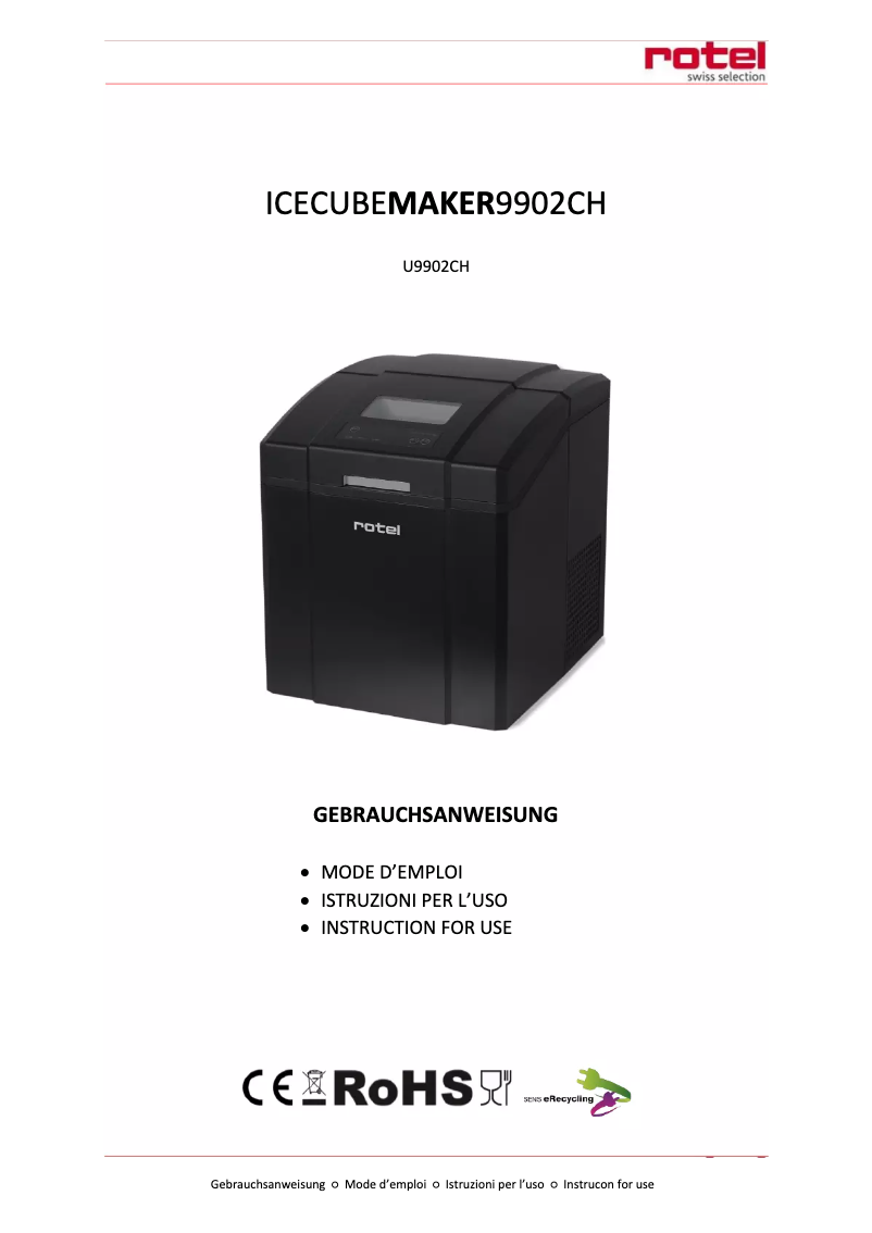 Image de la première page du manuel de l'appareil U9902CH