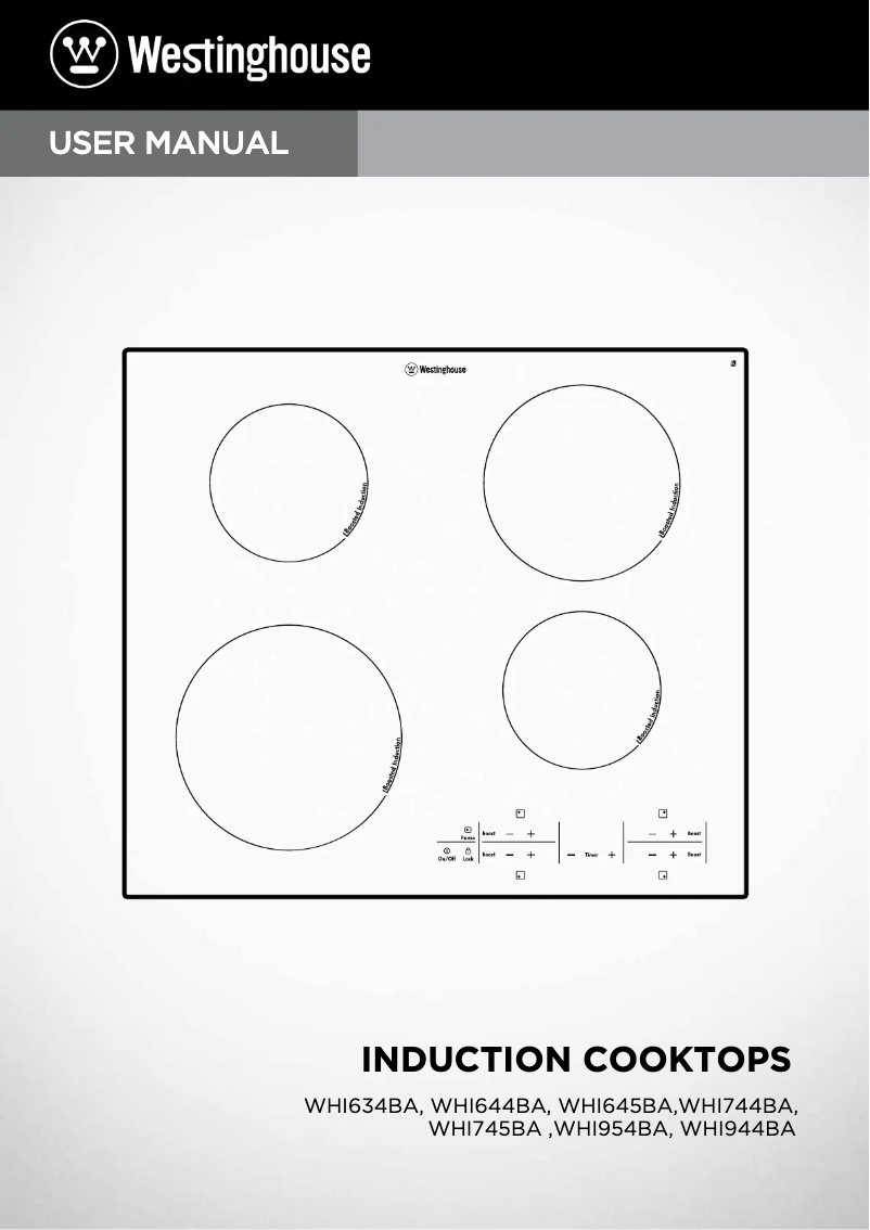 Page 1 de la notice Manuel utilisateur Westinghouse WHI644BA