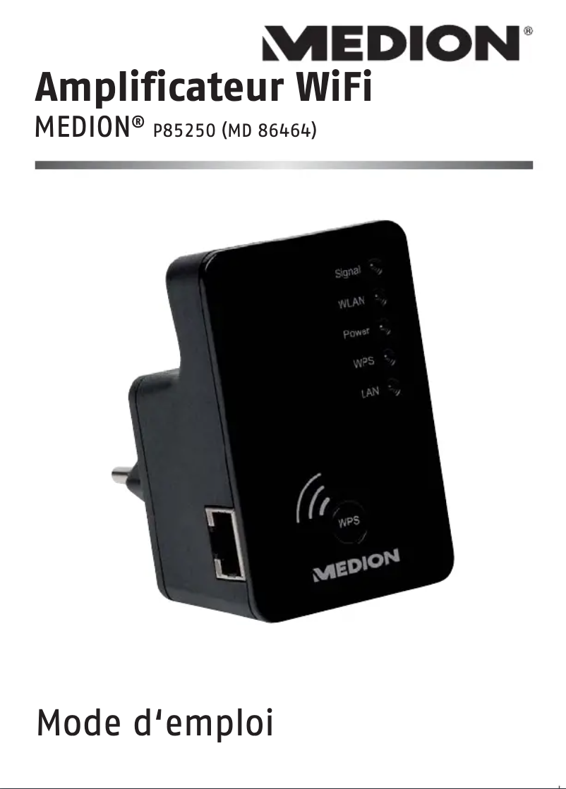 Image de la première page du manuel de l'appareil P85250 MD 86464