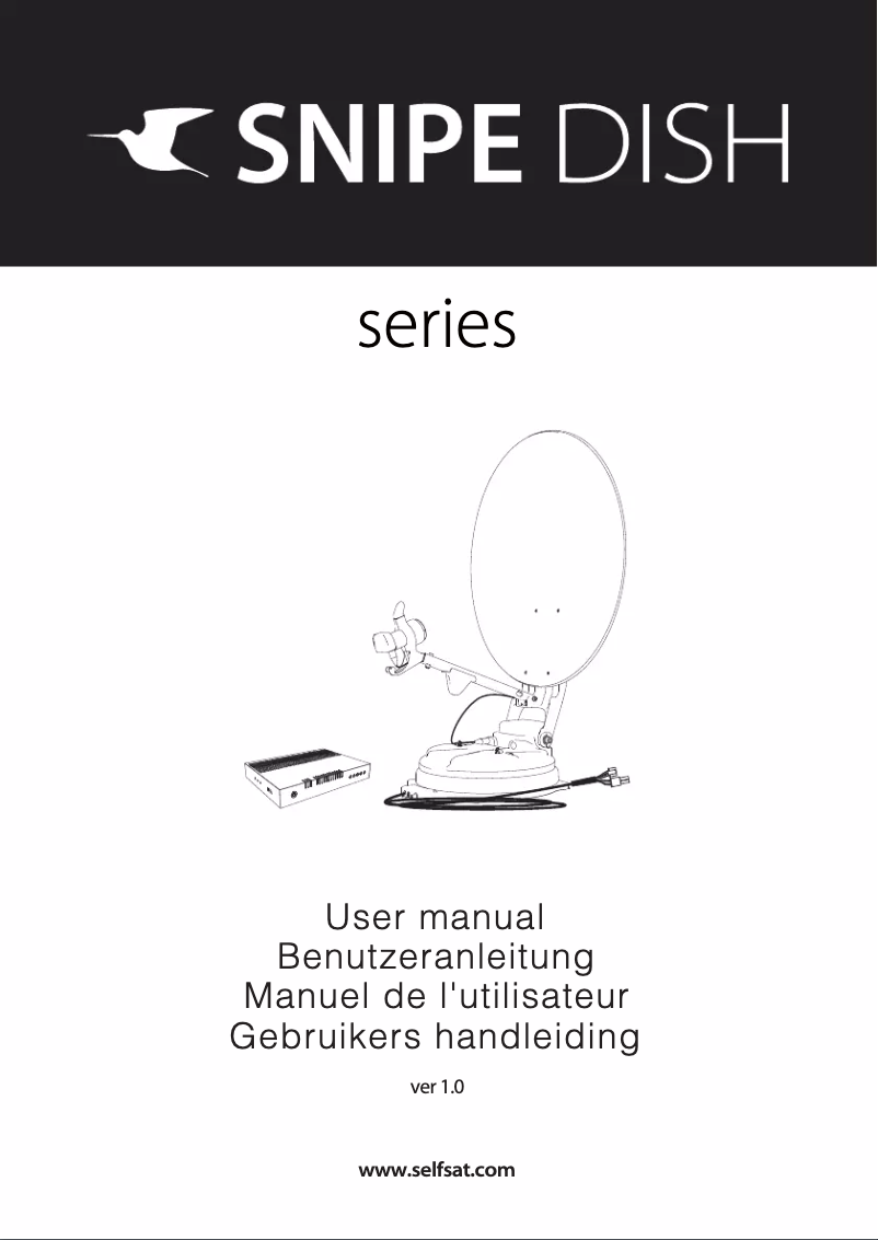 Image de la première page du manuel de l'appareil Snipe Dish 85