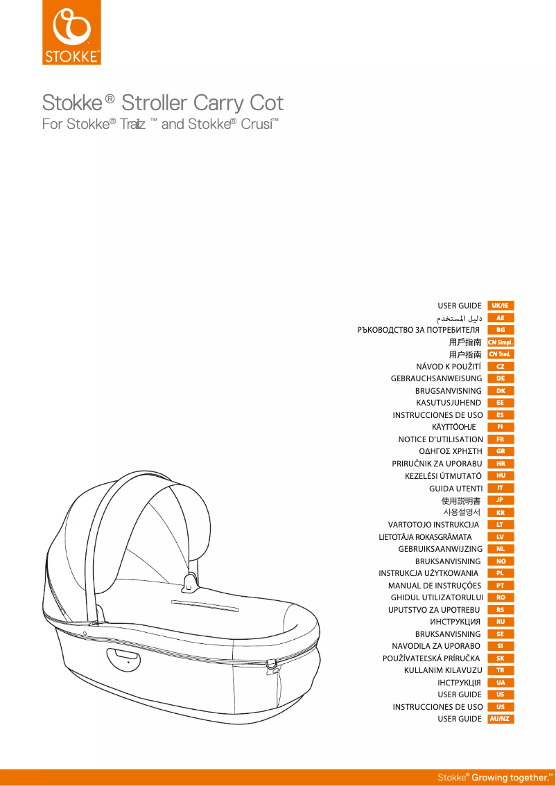 Página 1 del manual Manual de usuario Stokke Crusi Carry Cot