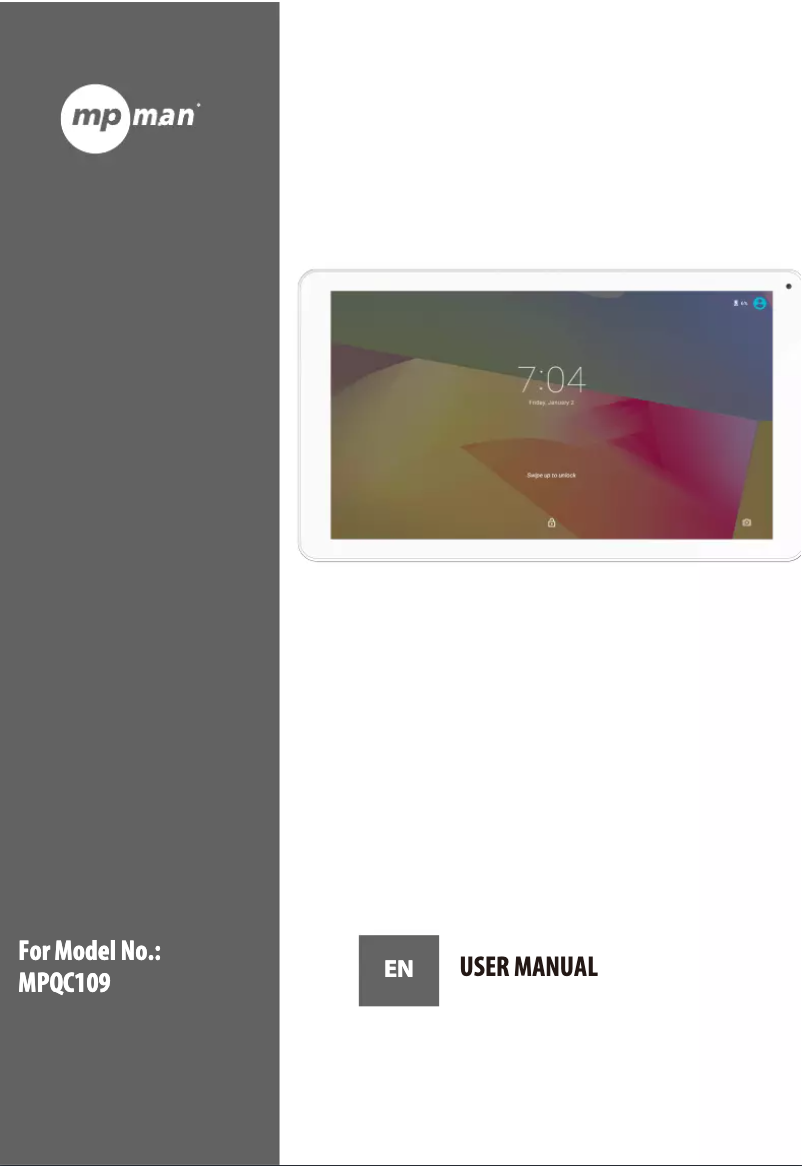 Imagen de la primera página del manual del dispositivo MPQC109