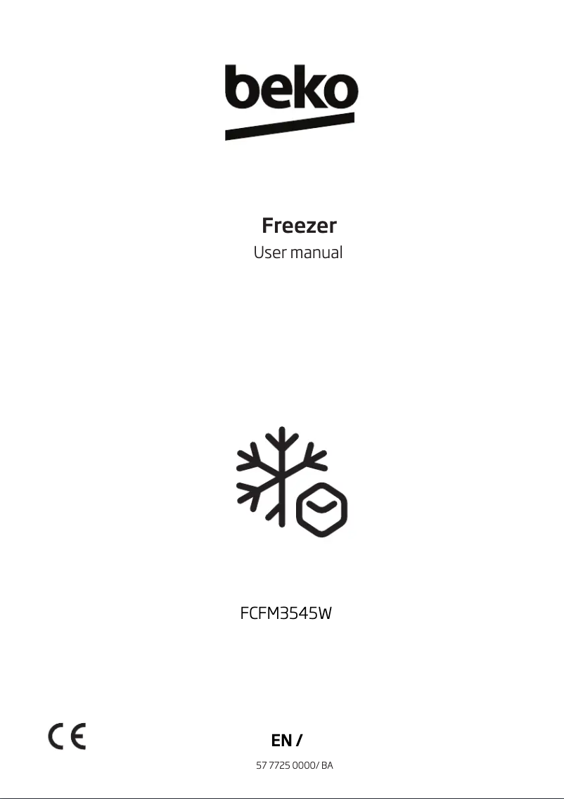Page 1 de la notice Manuel utilisateur Beko FCFM3545W