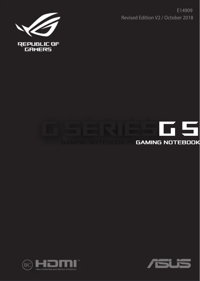 Page n°1 - Manuel utilisateur Asus ROG Strix Scar II GL704GM