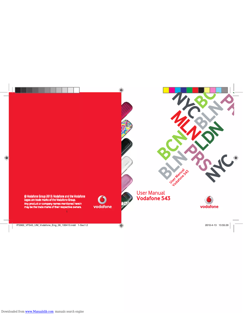 Page 1 de la notice Manuel utilisateur ZTE Vodafone 543