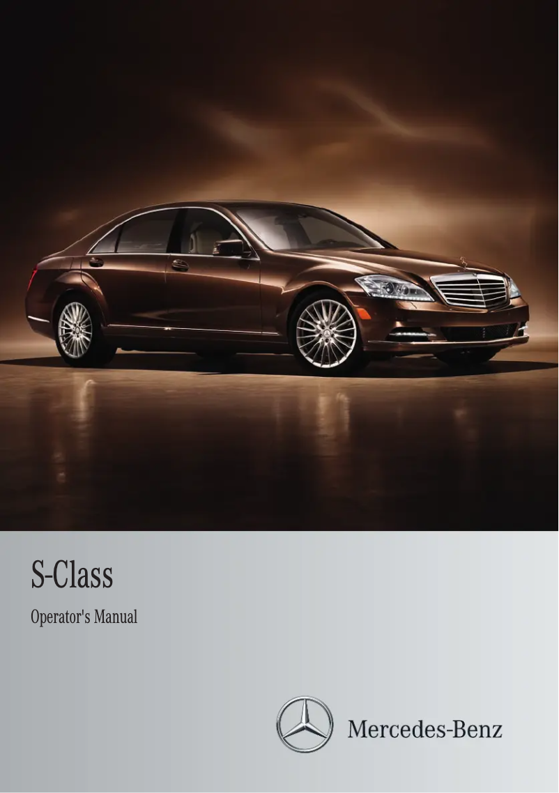 Page 1 de la notice Manuel utilisateur Mercedes-Benz S-Class (2011)